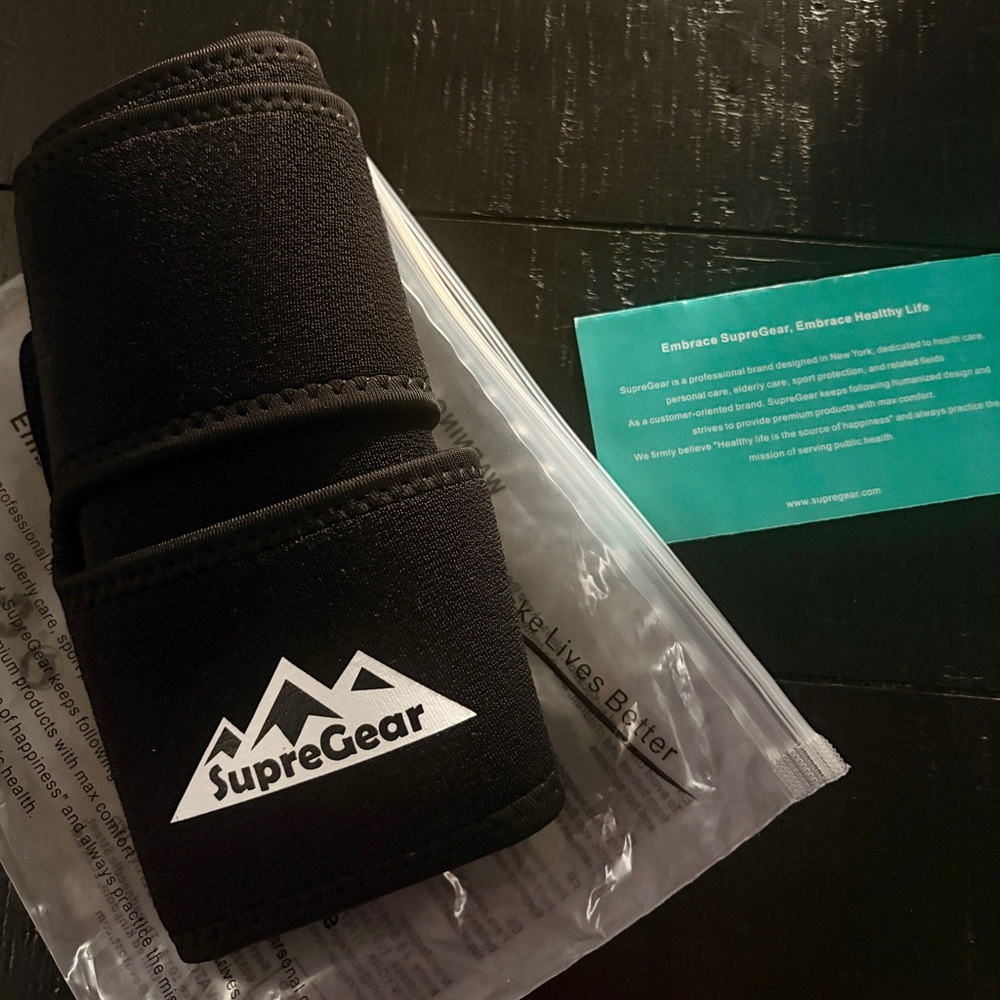 SupreGear Black Thigh Wrap Active Gear - Picture 2 of 3